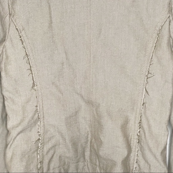 Poleci Distressed button front jacket blazer 8 - Picture 6 of 7